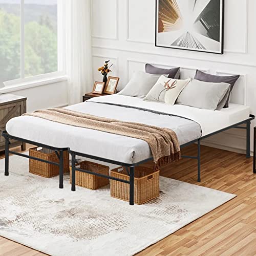 14 Inch Black Steel Twin Bed Frame B252