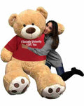 Giant 6 Foot Teddy Bear, 72-inches Honey Tan L176