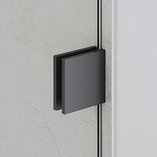 Frameless Sliding Tub Door 58.5-60" W X 62" H with 5/16" Clear Tempered Glass Matte Black P627152