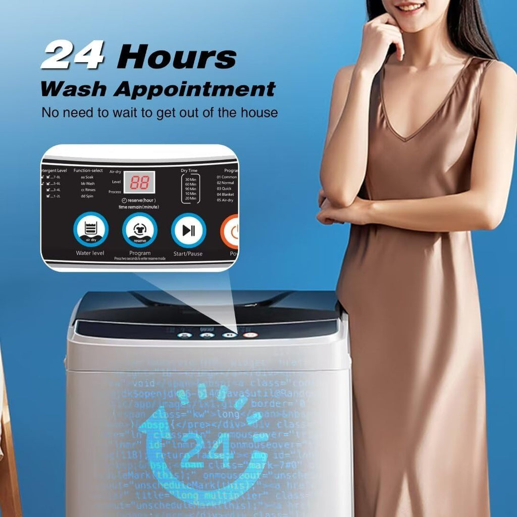 17.8LBS Washer and Dryer Combo with LED Display S364106