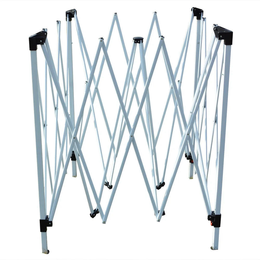 White Pop up Canopy Tent with Carry Bag P424
