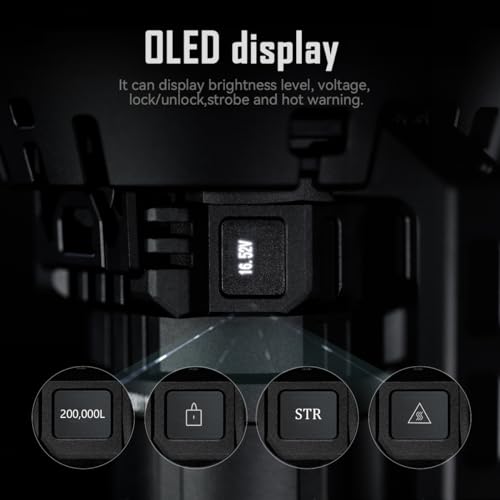 200,000 Lumens Rechargeable Flashlight O240