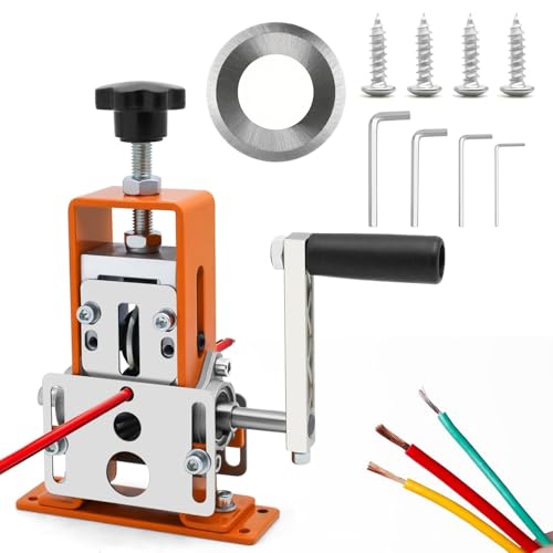 Manual Wire Stripping Machine, 0.06-1 inches, Hand Crank Wire Stripper Tool R19780