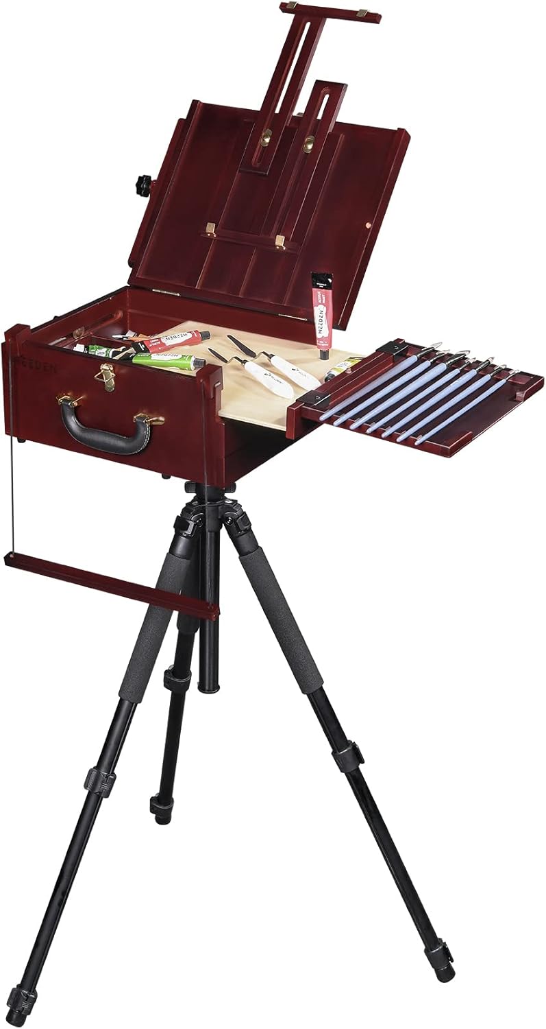 Walnut Pochade Box with Nylon Carry Bag A4727