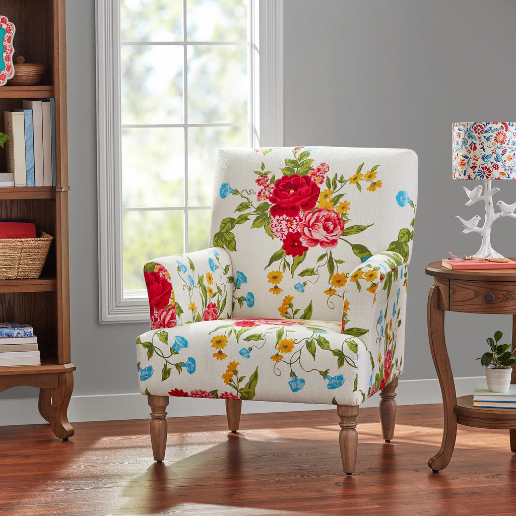 Sweet Rose High Rolled Arm Accent Chair F77697