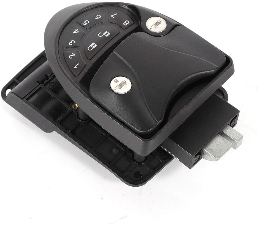Keyless Entry Door Lock Deadbolt RV Camper Trailer Black with Keypad B3247