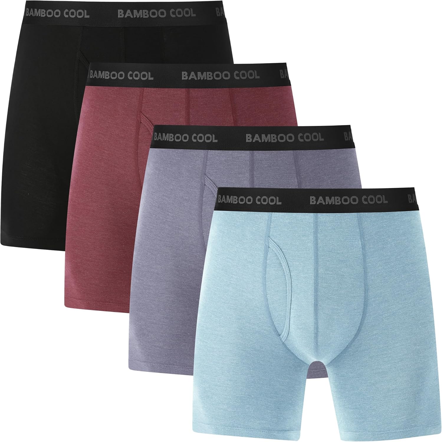 Bamboo Viscose Boxer Briefs (4 Pack) J439