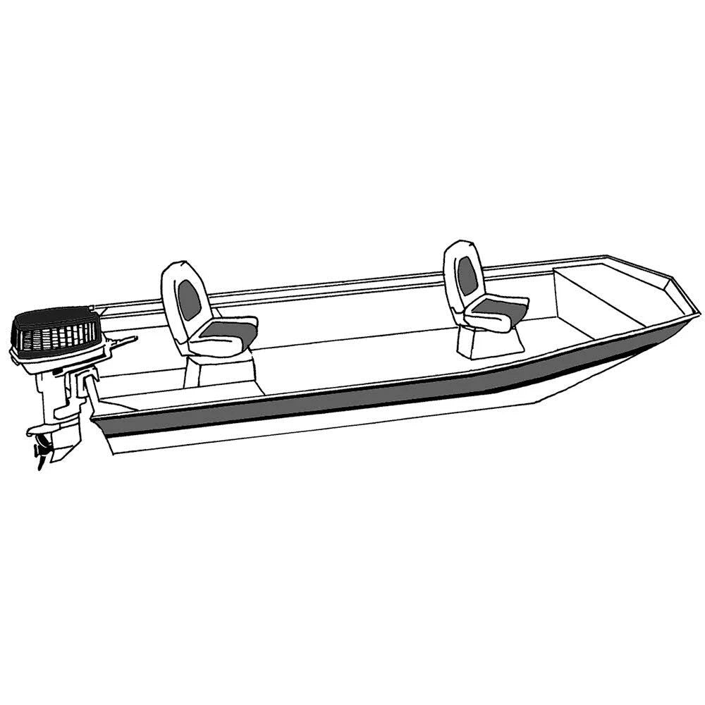 Grey Boat Cover for Open Jon Boats A863