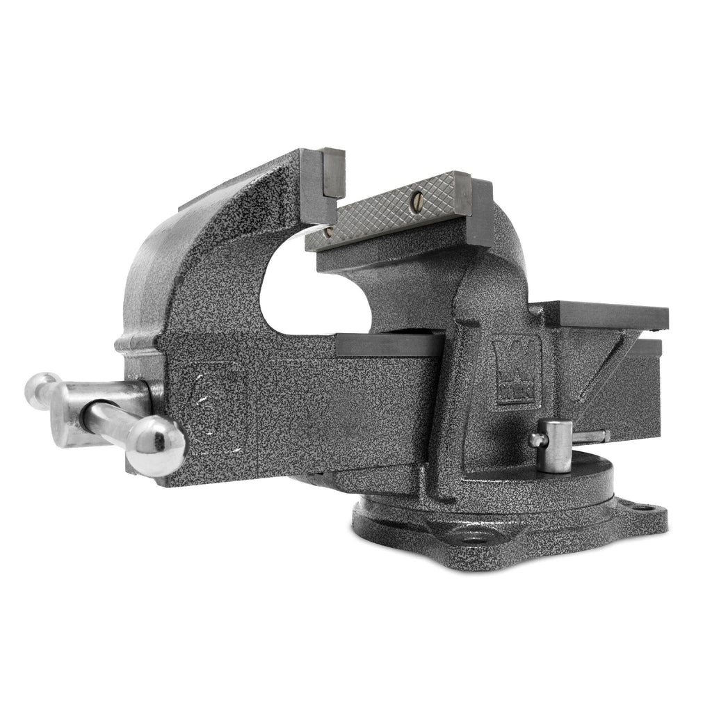 6-Inch Heavy Duty Cast Iron Bench Vise with Swivel Base J282