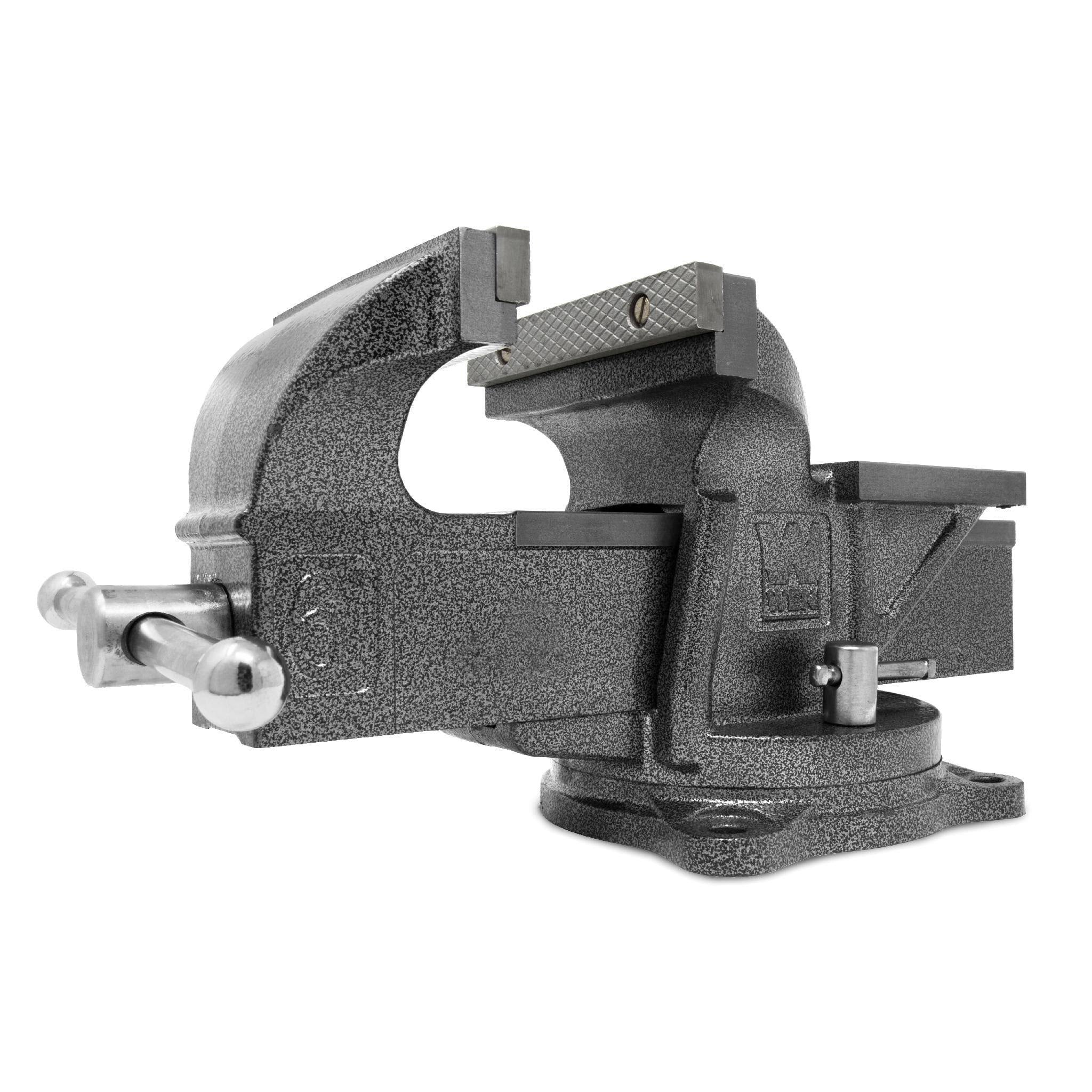 6-Inch Heavy Duty Cast Iron Bench Vise with Swivel Base J282