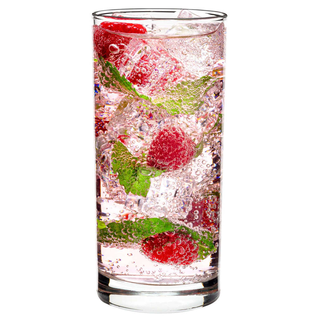 Set of 12 Tall Drinking Glasses, 12.25 oz Z4904