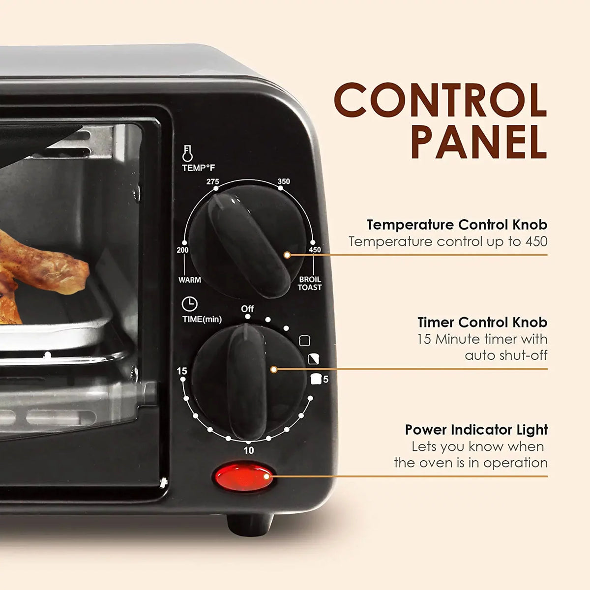 Black 2 Slice Countertop Toaster Oven with 15 Minute Timer & Pan X27227