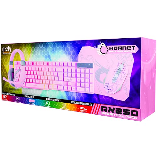 Wired LED RGB Backlight Gaming Keyboard Mouse Mouse pad Headset Bundle X935198