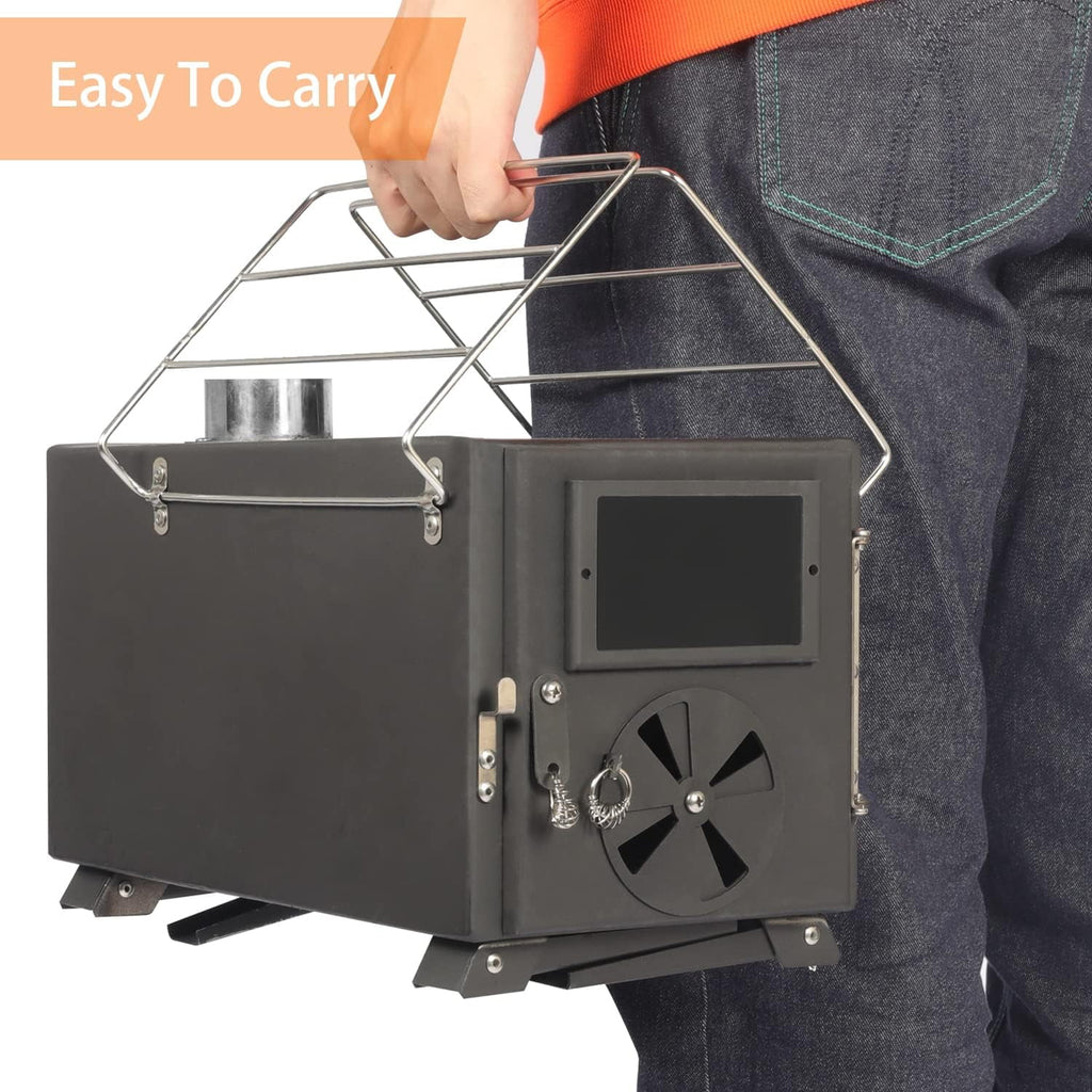 Camping Wood Stove with 7 Pipes M95743