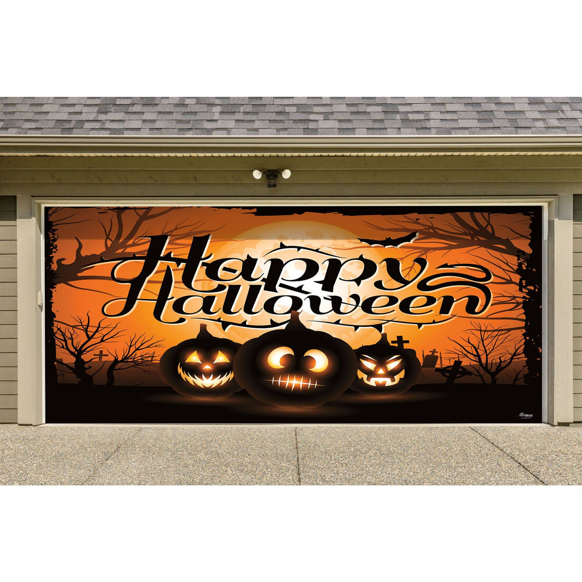 2 Car Garage Door Banner 7 x 16 ft P991