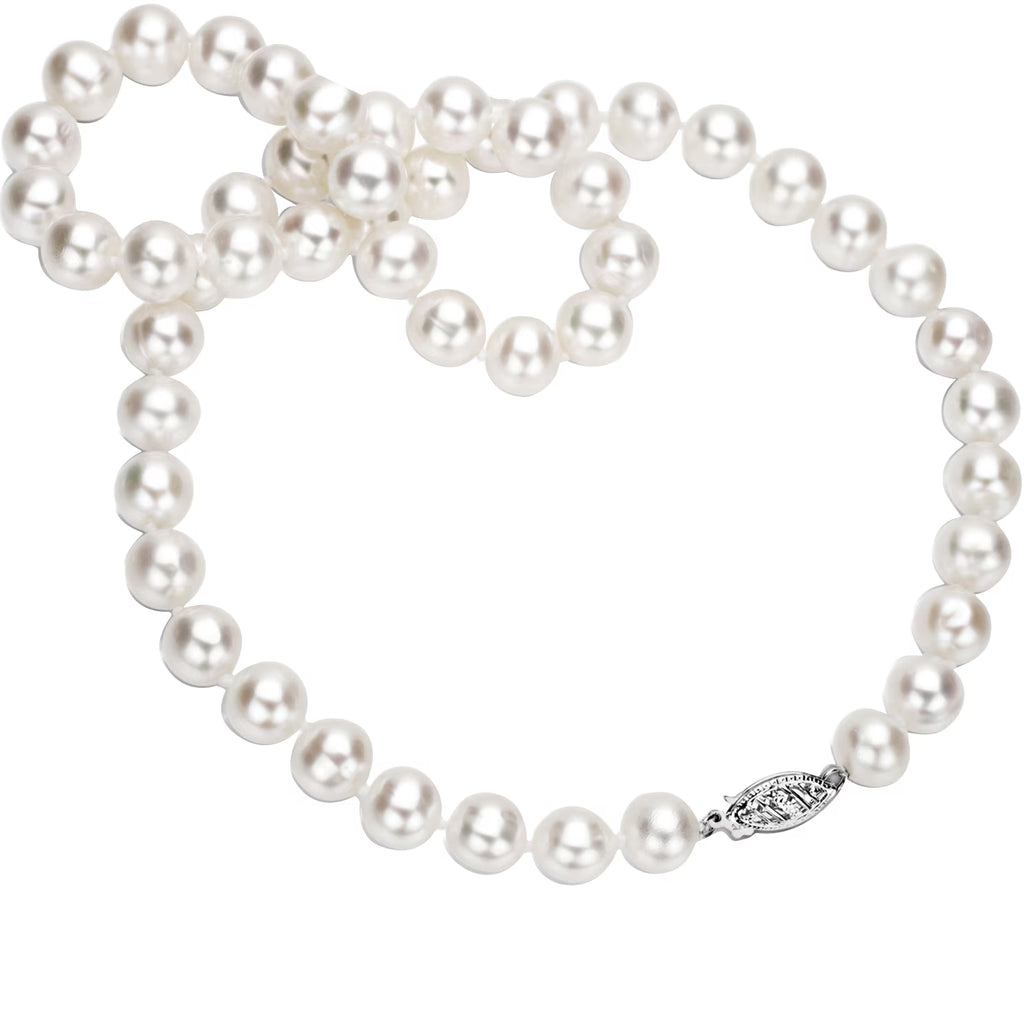 18kt White Gold Freshwater Pearl Necklace Y841976