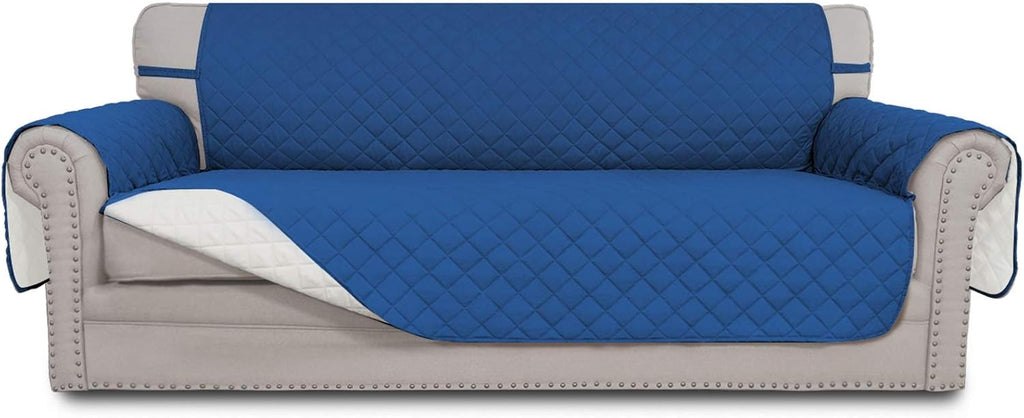 Sofa Slipcover Reversible Water Resistant Couch Cover with Elastic Straps Q3419