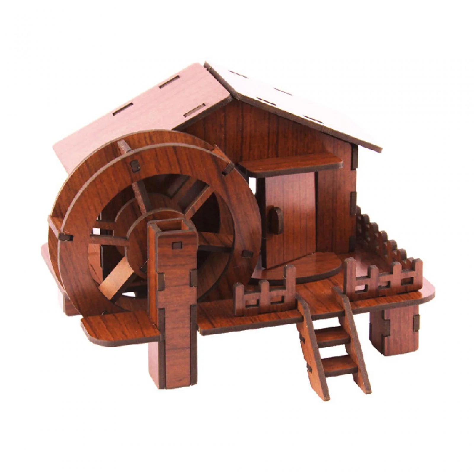 3D Wooden Puzzle House Construction Toy DIY Craft Learning Toy Z9321