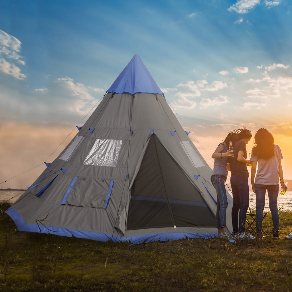 12Ft 4 Season Camping Tent with 8 Mesh Windows N188975