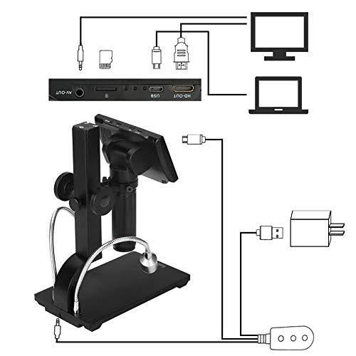 5 inch LCD 1080p Digital Microscope with Adjustable Stand Y298