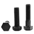 1 1/8 inch-12 x 7 inch Fine Thread Grade 5 Hex Cap Screw Medium Carbon Steel Black Oxide Pk 15 D566