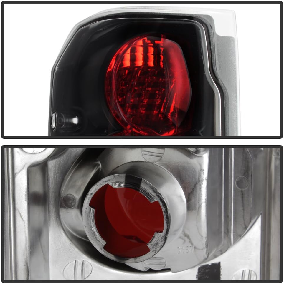 Black Rear Tail Lights Brake Lamps Pair K303437