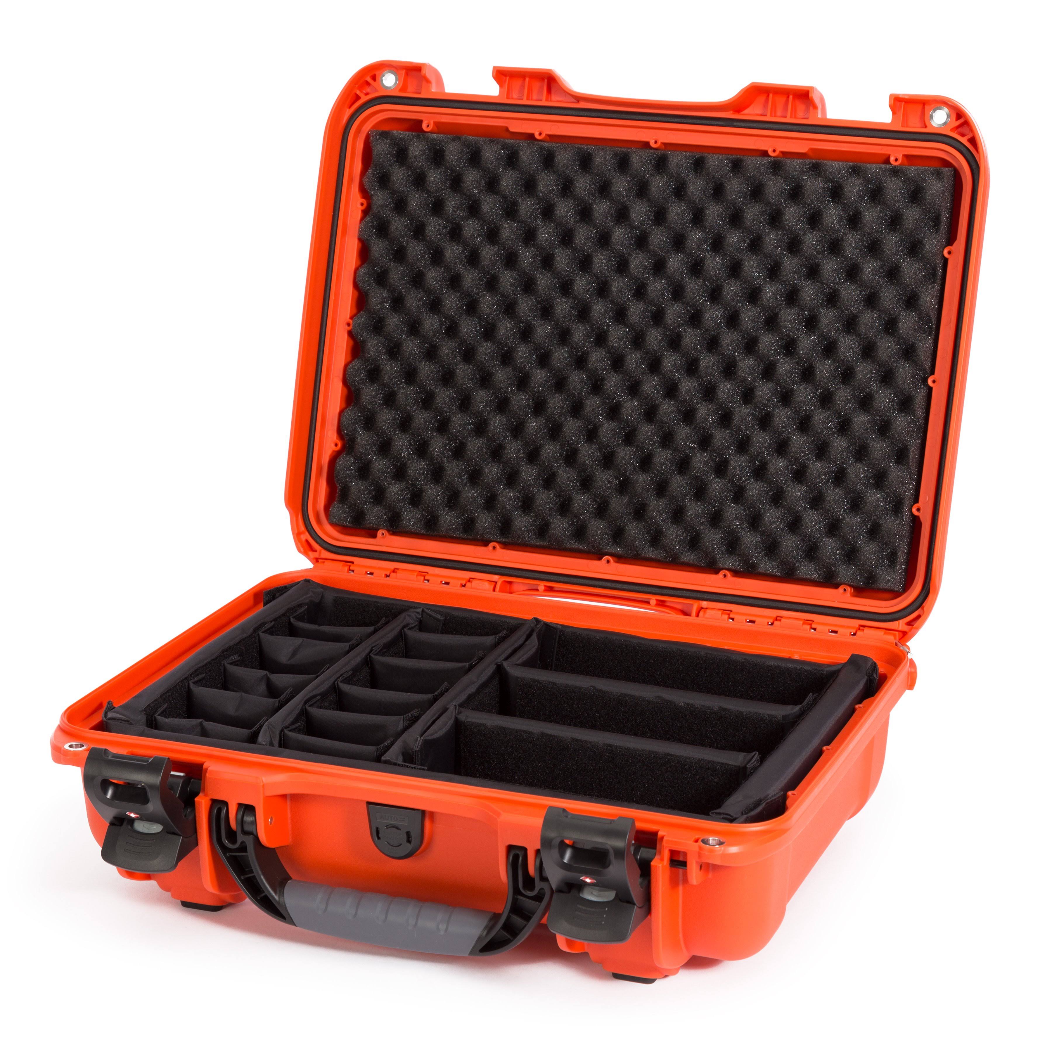 Orange Waterproof Hard Case with Padded Dividers U43147