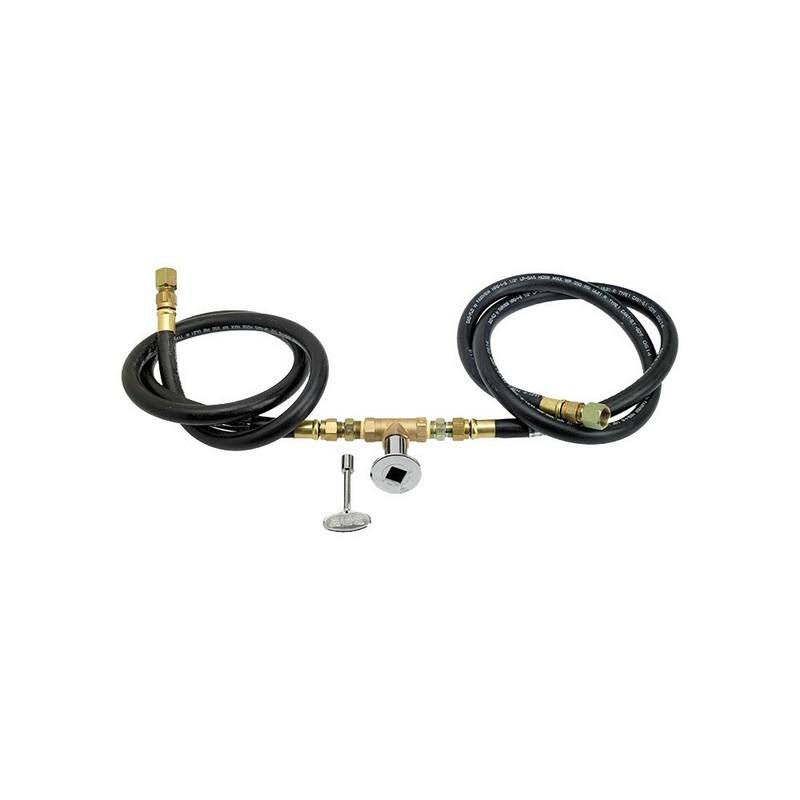 Rectangular Stainless Steel Drop in Firepit Pan with Spark Ignition Kit T758816