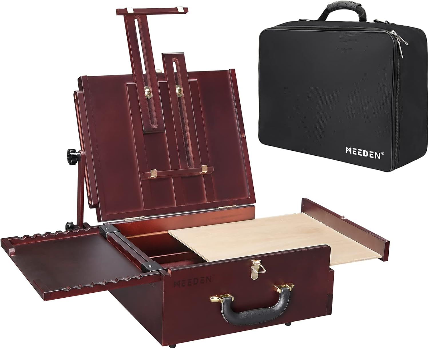 Walnut Pochade Box with Nylon Carry Bag A4727