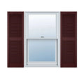 Bordeaux Vinyl Open Louver Shutters E862