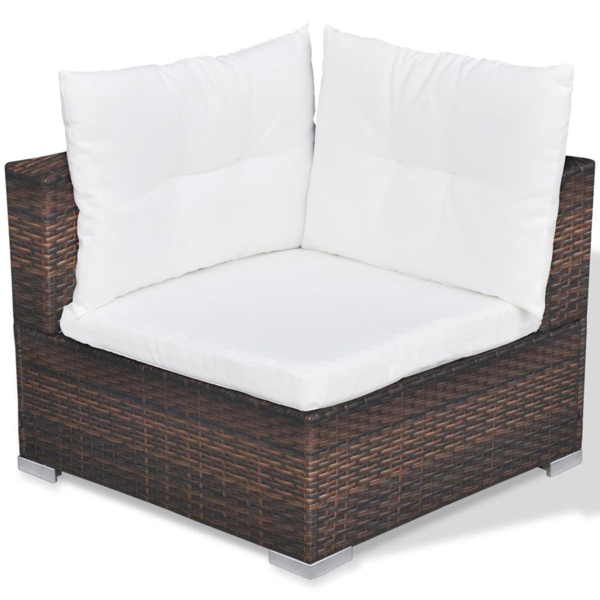 10 Piece Outdoor Patio Furniture Set with Coffee Table and Ottoman D316