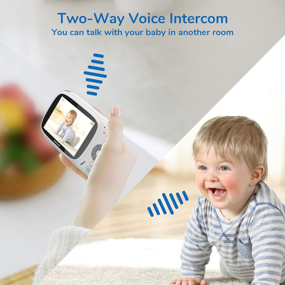 Baby Monitor with Camera and Audio, No WiFi, Infrared Night Vision, Pack of 2 Z112828