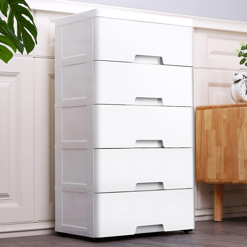 Blue Plastic 5 Drawers Storage Dresser C247