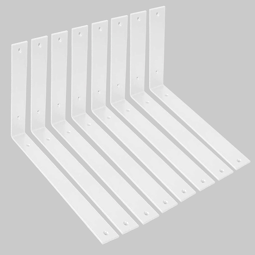 12 Inch Heavy Duty Black Metal Shelf Brackets Pack of 2 K6956