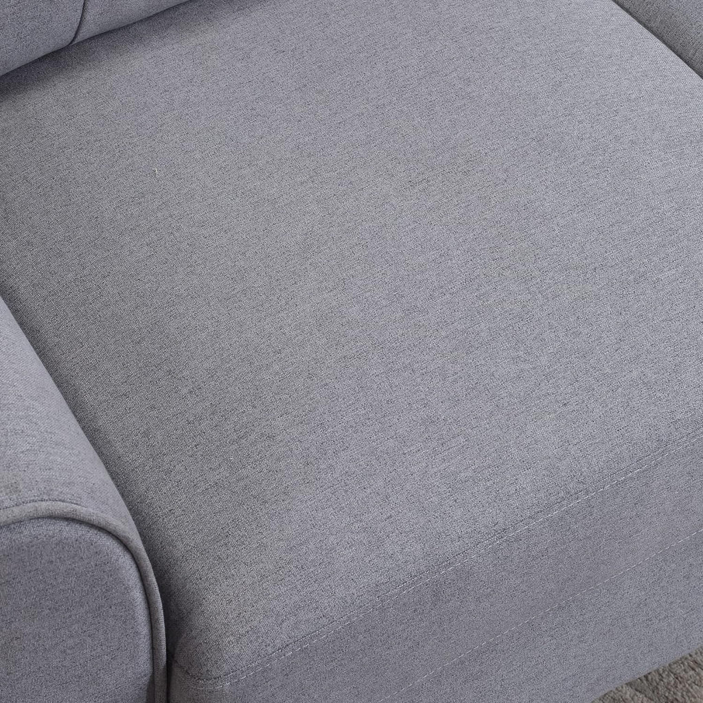 Light Grey-Blue Button Tufted Sectional Sofa Set G81103