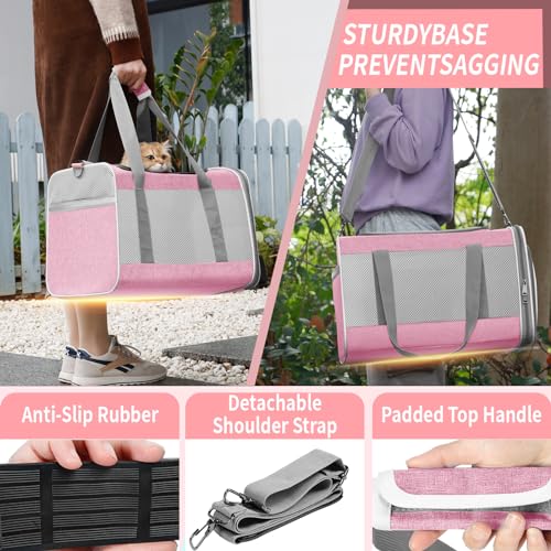 Soft Sided Top Load Collapsible Pet Carrier Bag for Large Cats 20 lbs+ F6686