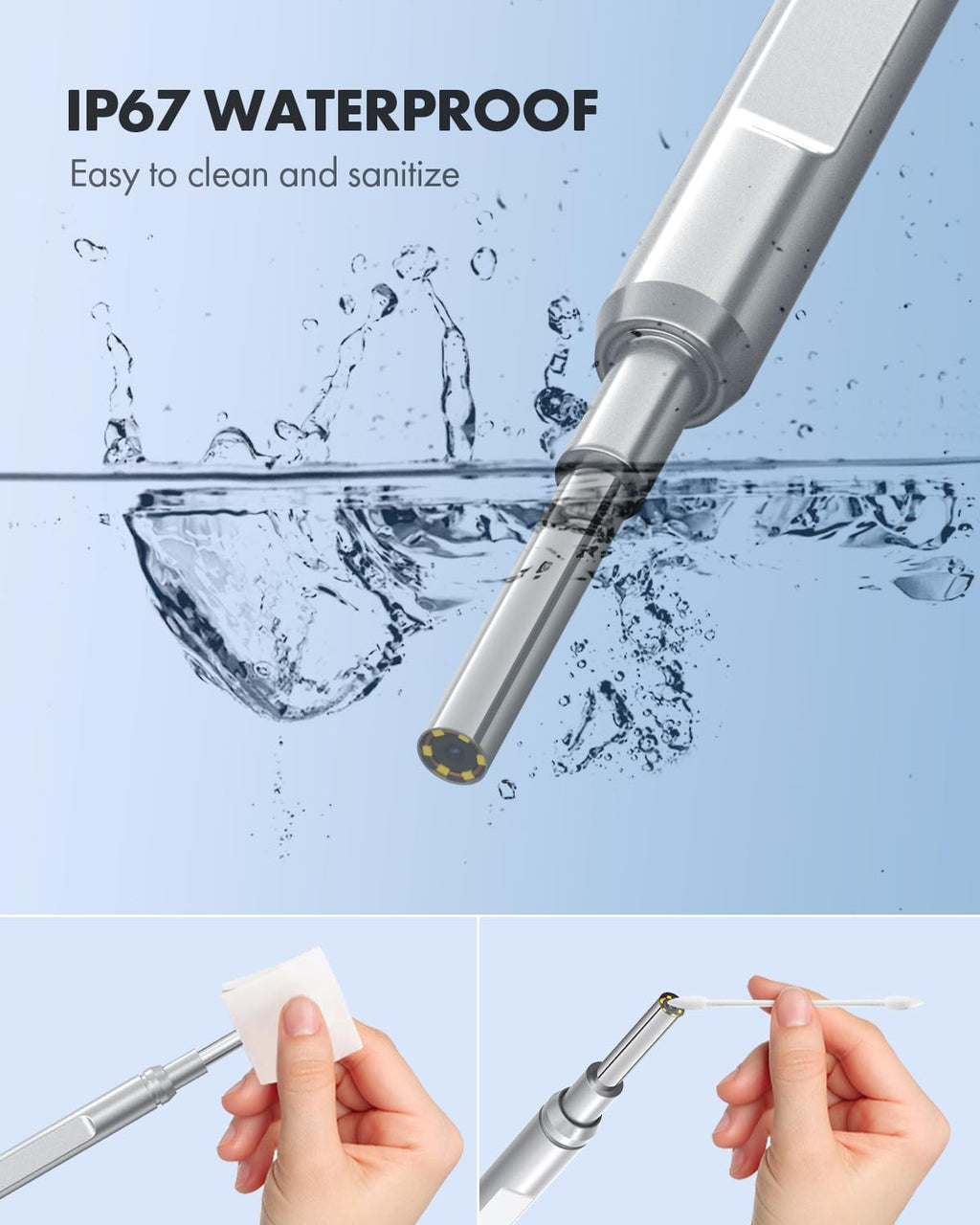 Ear Wax Removal Tool with LED Lights Otoscope T491052