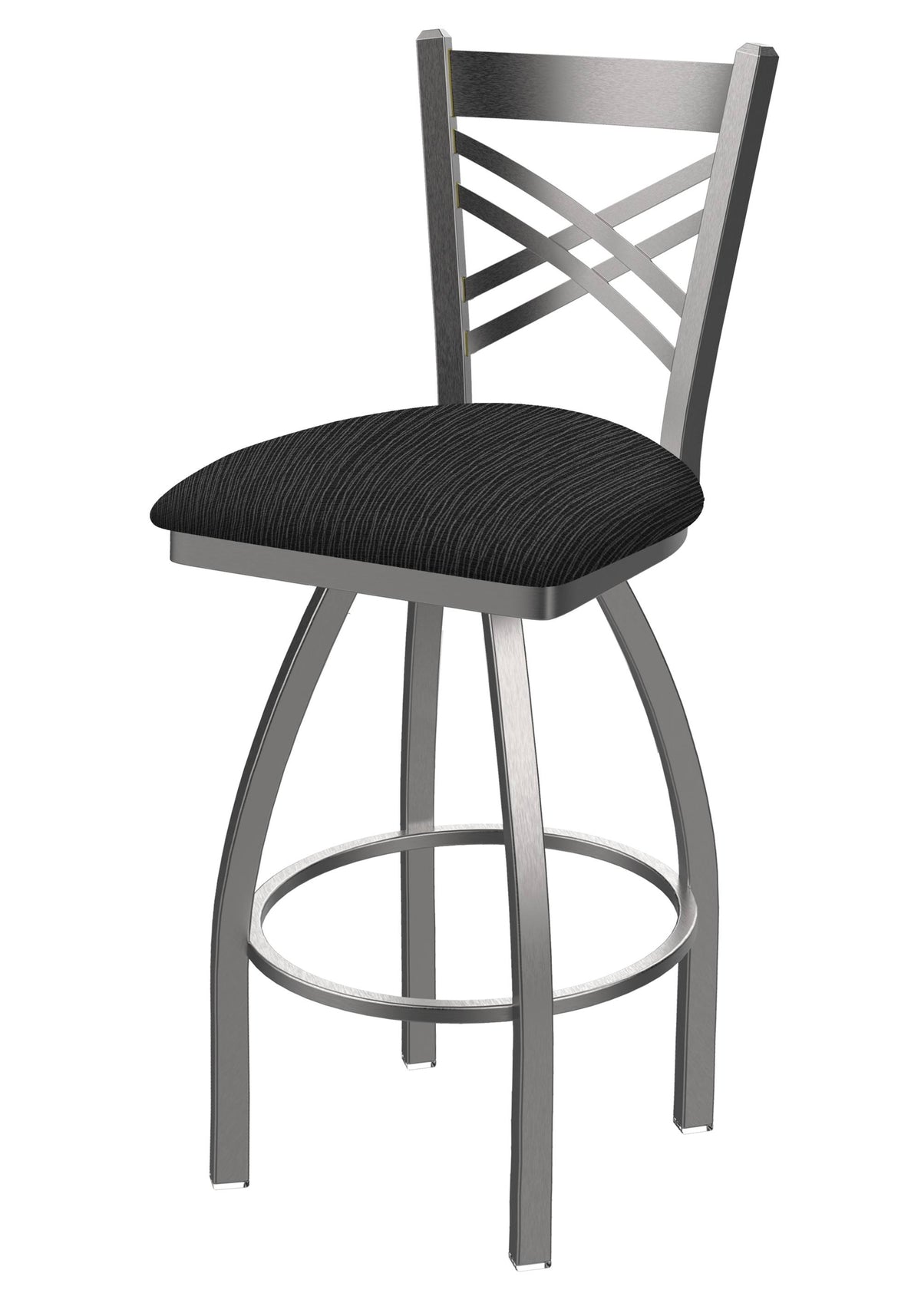 30x22 Stainless Swivel Stool with Truffle Seat W5813