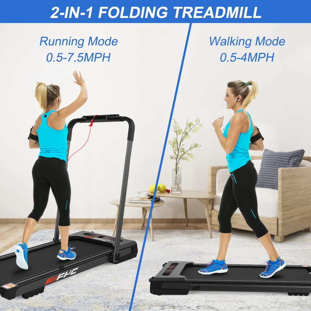 Black Folding Treadmill with Incline N8702