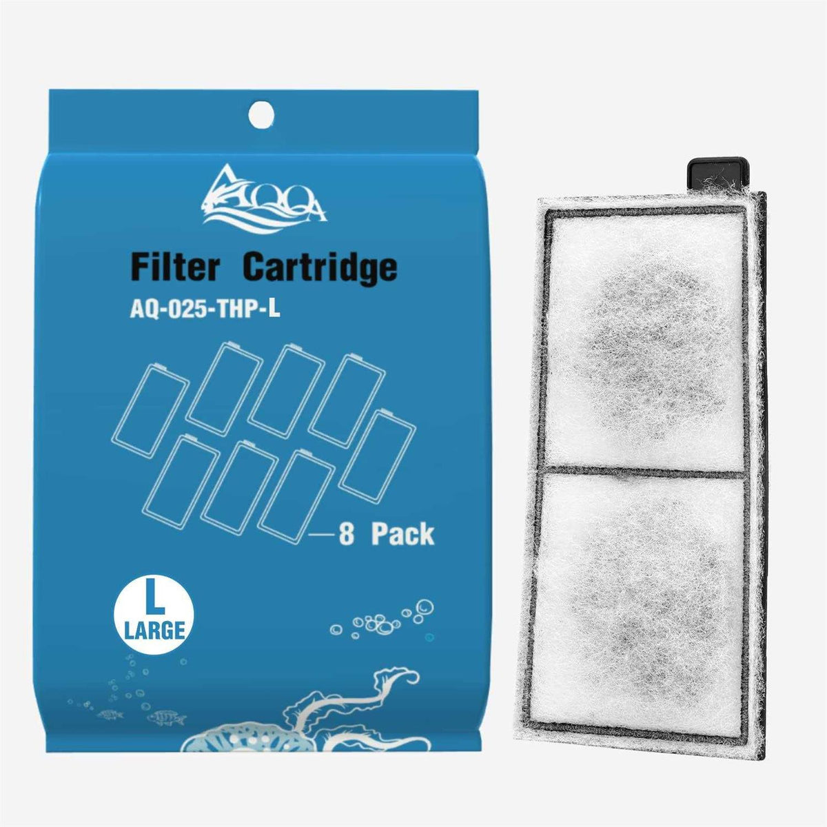 8 Pack Aquarium Filter Cartridge Replacement E612