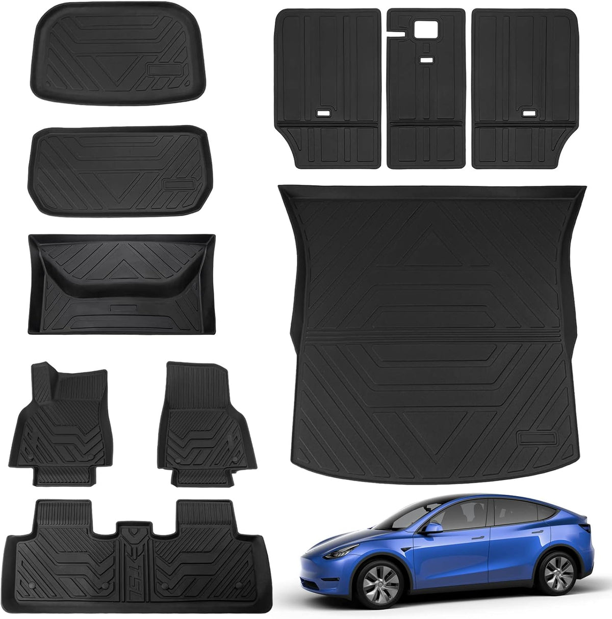 Tesla Model Y 3 PCS Trunk Mat Cargo Liners F31431