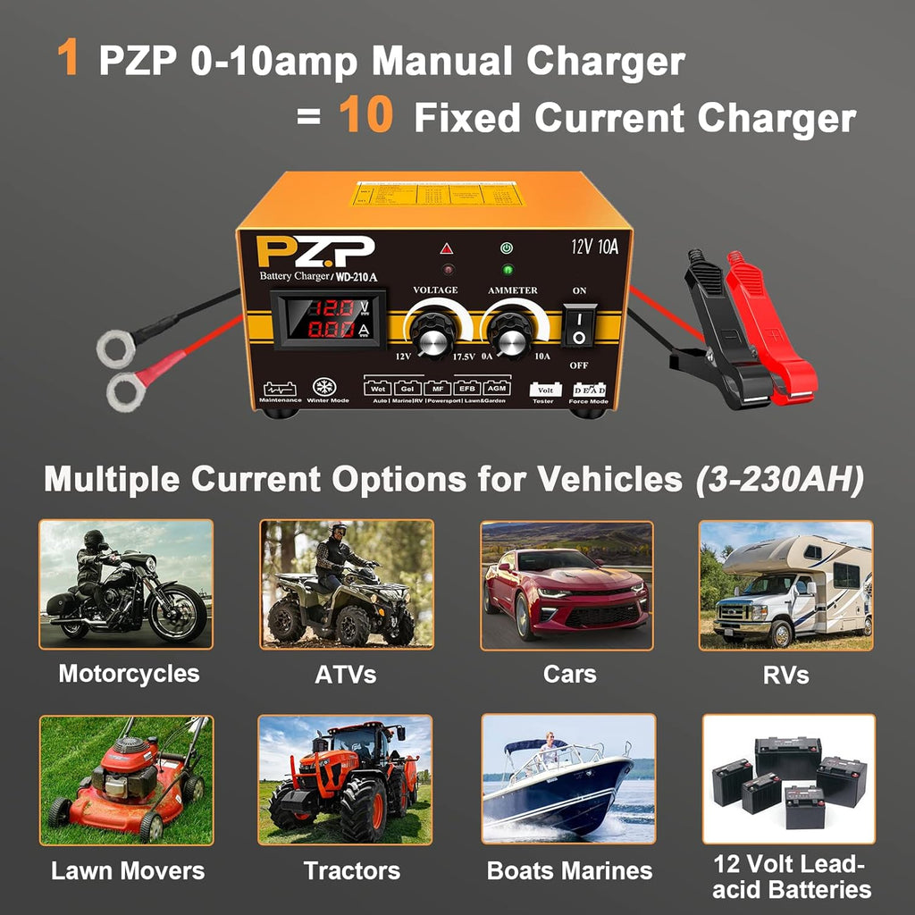 12v Automatic Battery Charger Maintainer L92869