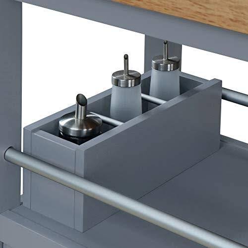 Gray Kitchen Cart B1310