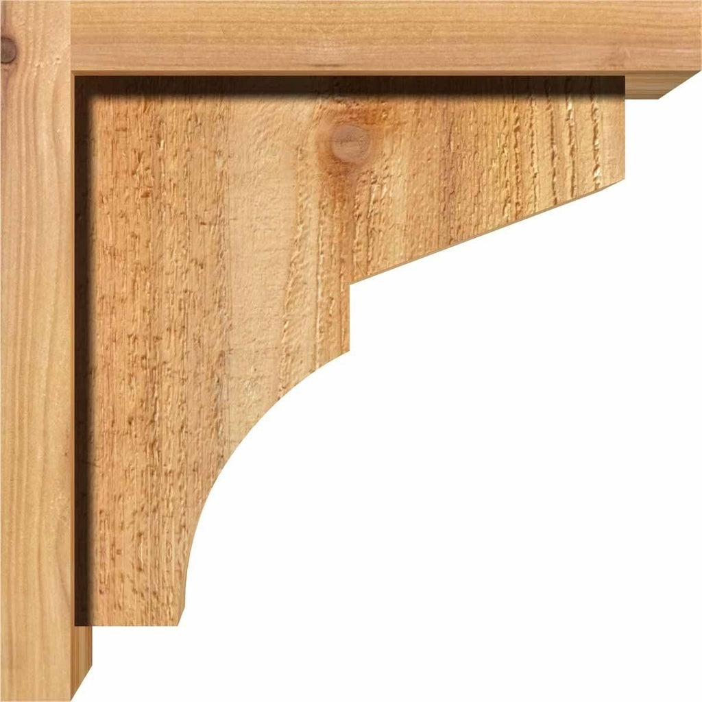 6x22W x 14x22D x 26x22H Western Red Cedar Corbel with Backplate E989123