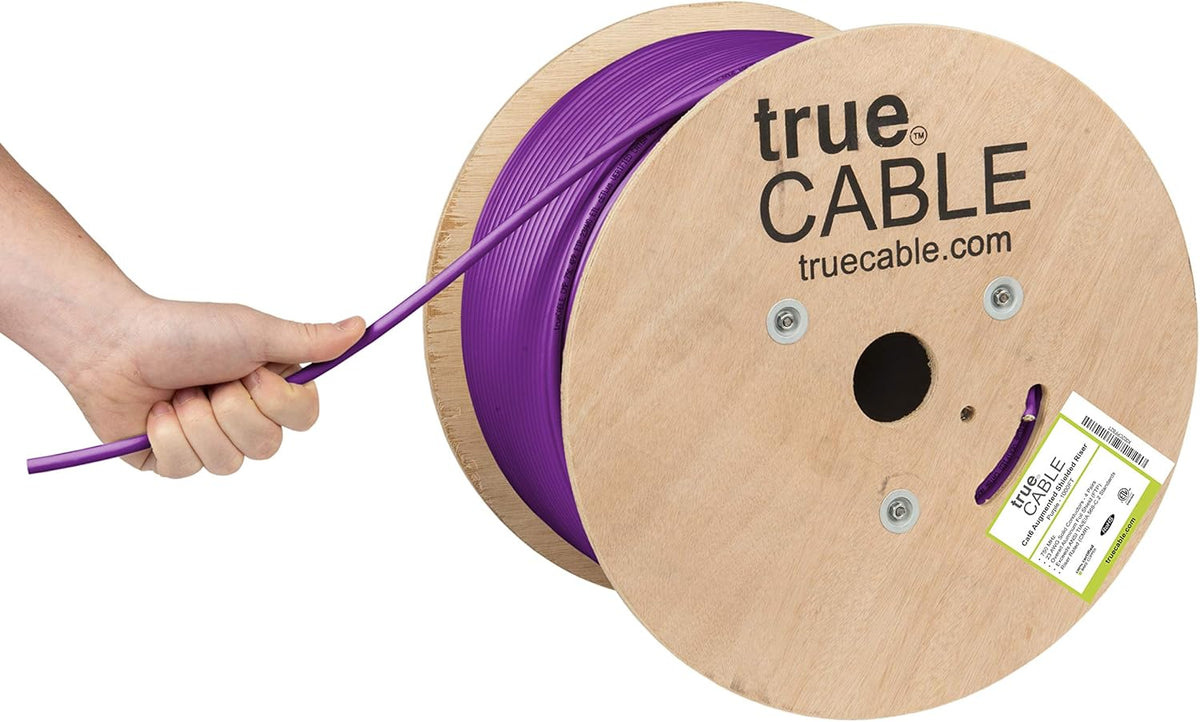 1000ft Cat6A Shielded Riser Bulk Ethernet Cable J94289
