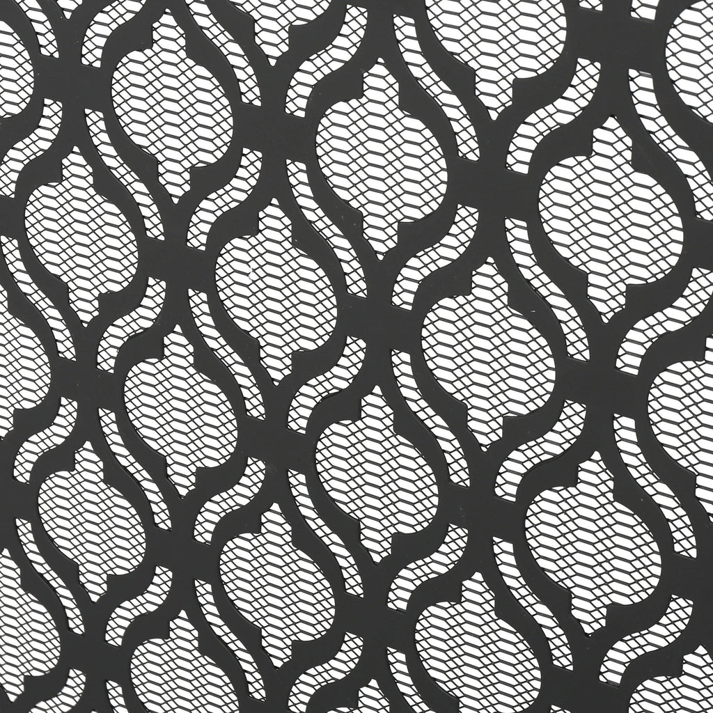 Black Iron Fireplace Screen B347