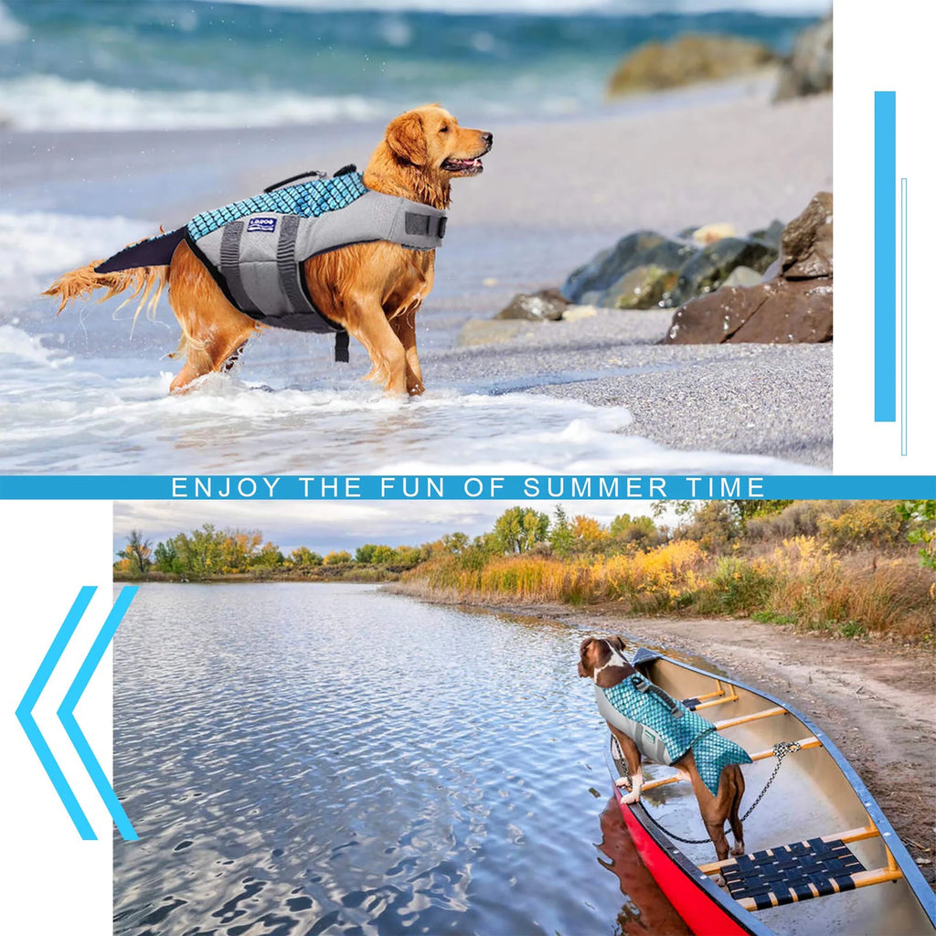 Dog Life Jacket with Reflective Stripes W9355