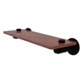 Matte Black Solid Ironwood Shelf L522