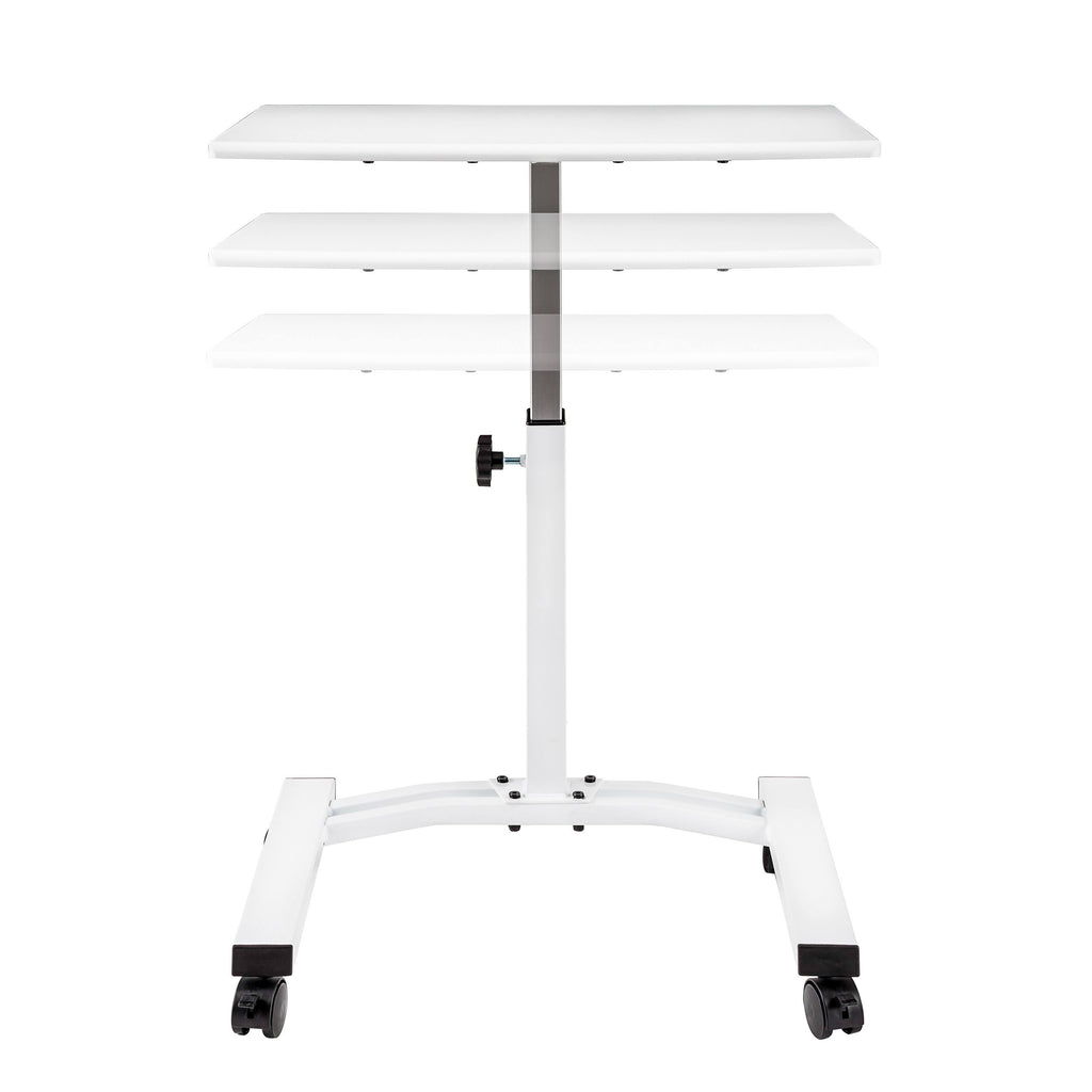 Black Mobile Height Adjustable Laptop Desk Cart X314361