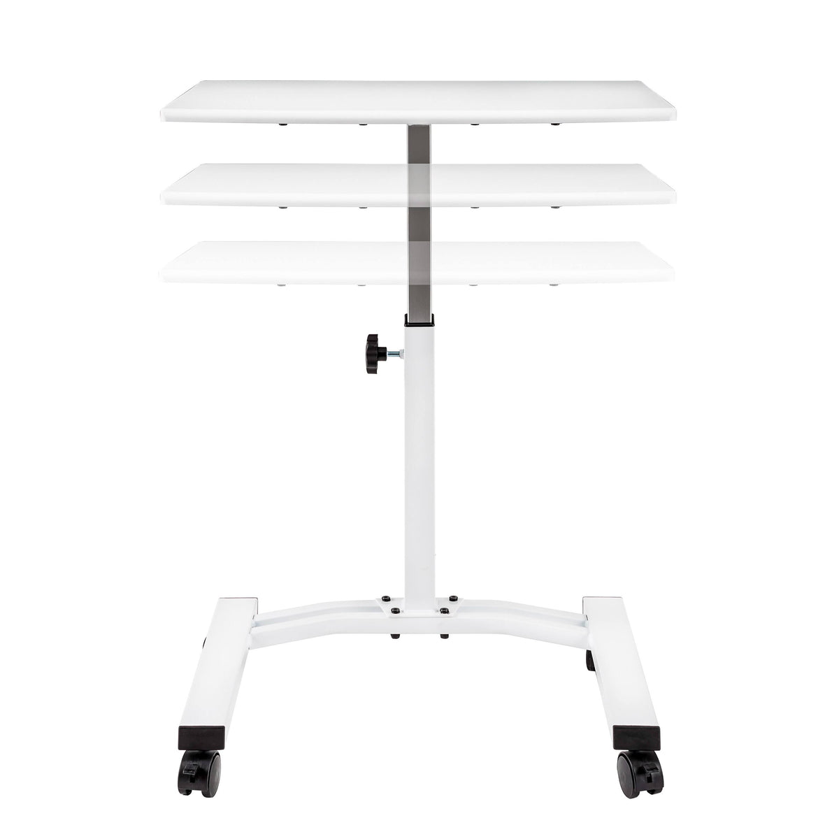 Black Mobile Height Adjustable Laptop Desk Cart X314361